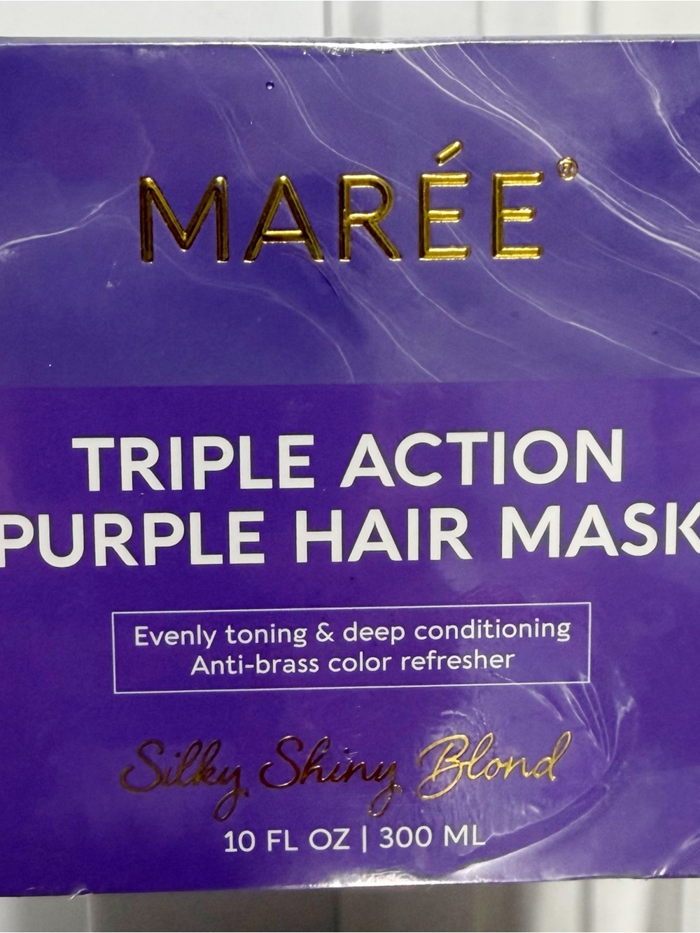 MAREE Triple Action Purple Hair Mask ~ Conditioner & Toner for Blonde Hair ~ NEW